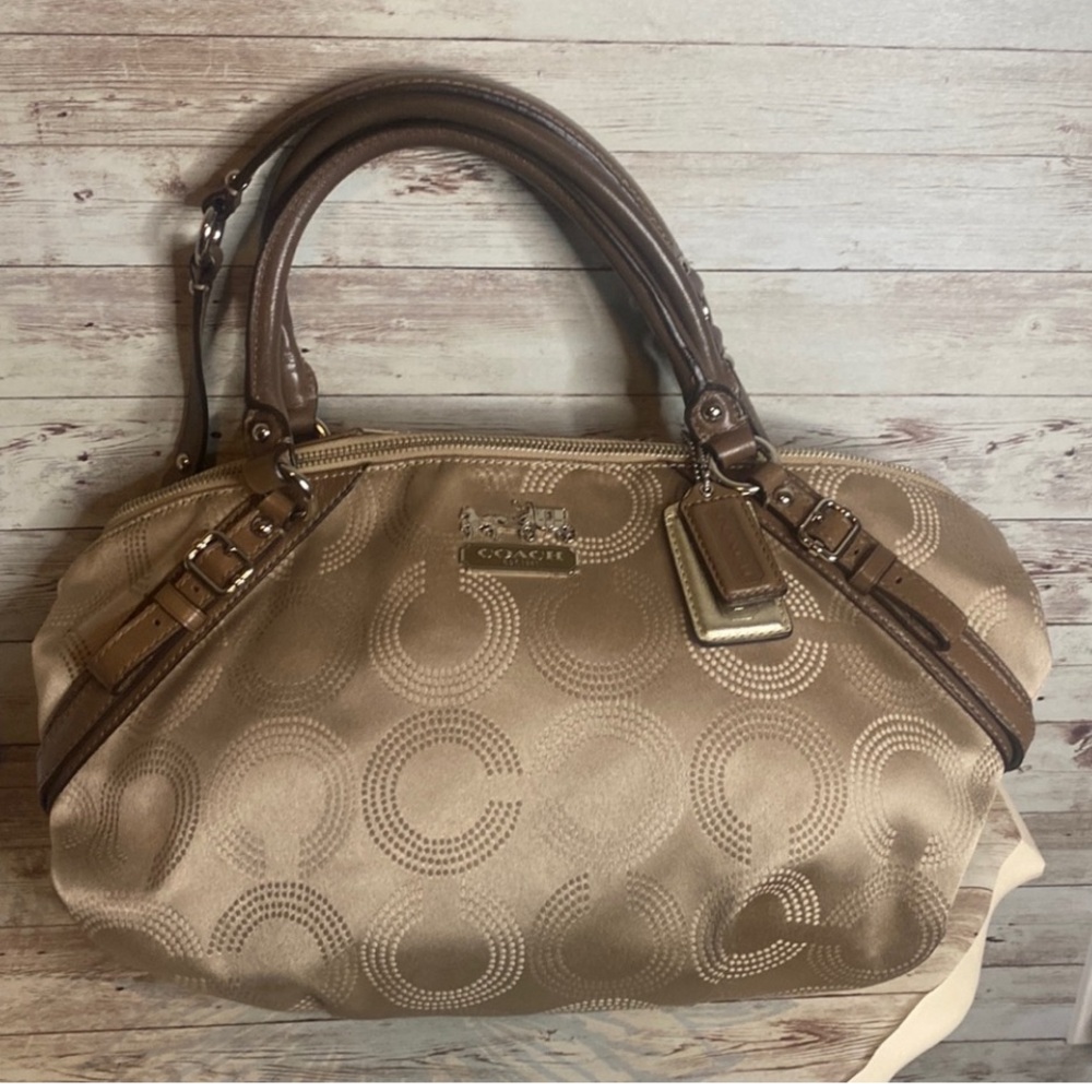 Coach Tan Signature Handbag